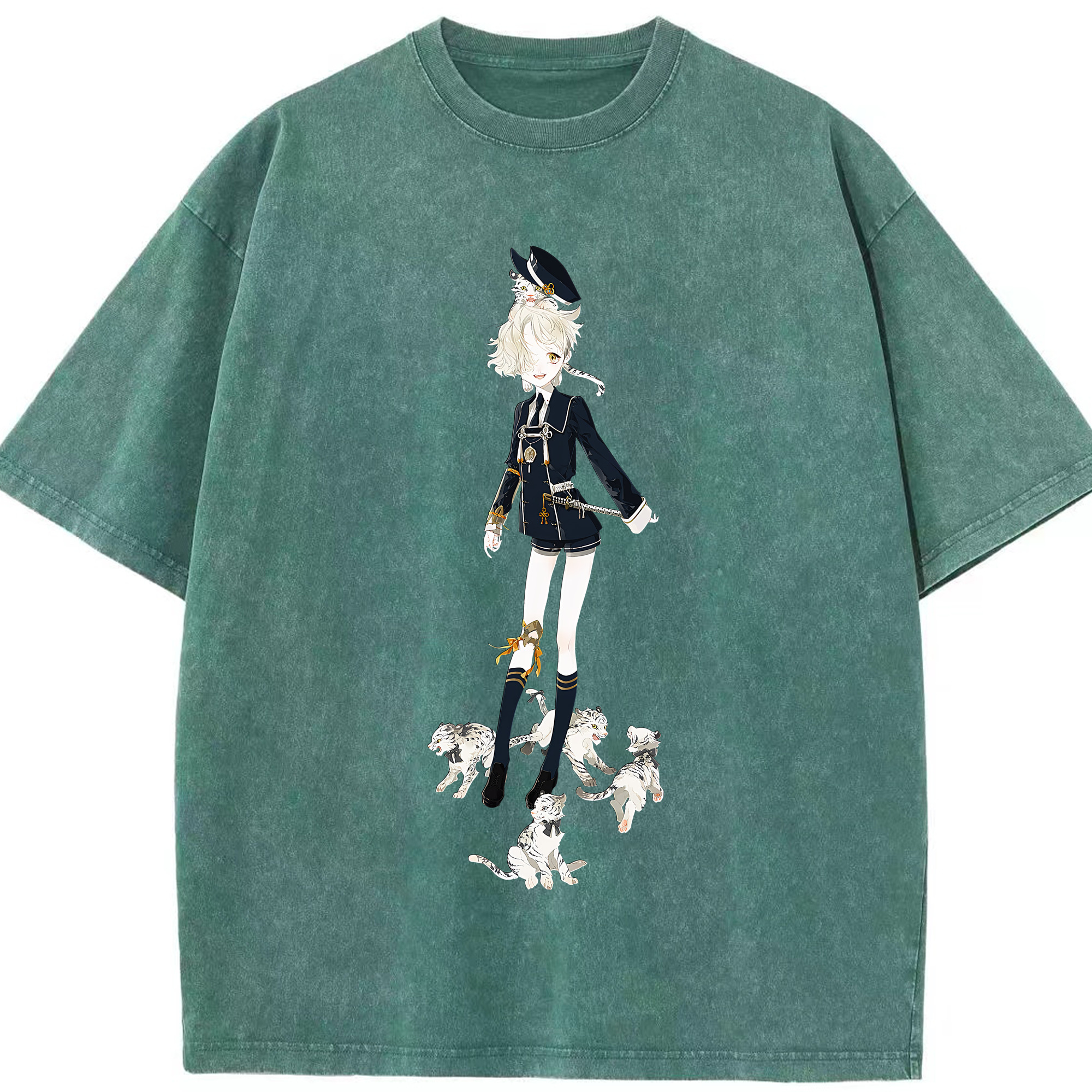 （画像用） 刀剣乱舞 Touken Ranbu 綿100% ヴィンテージ風 半袖Tシャツ（フロントプリント）